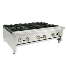36" Commercial Hot Plate with 6 Burners - 168000 BTU