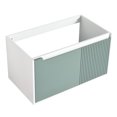 thumbnail image 1 of 36'' Compact Wall-Mounted Vanity | Soft-Closing Hinges, Scratch-Resistant Melamine | Bathroom Use Environment, 1 of 3