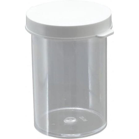 36 Count Dynalon 2.5 oz Clear Plastic Vials, 2-1/2" High x 1-1/2" Diameter