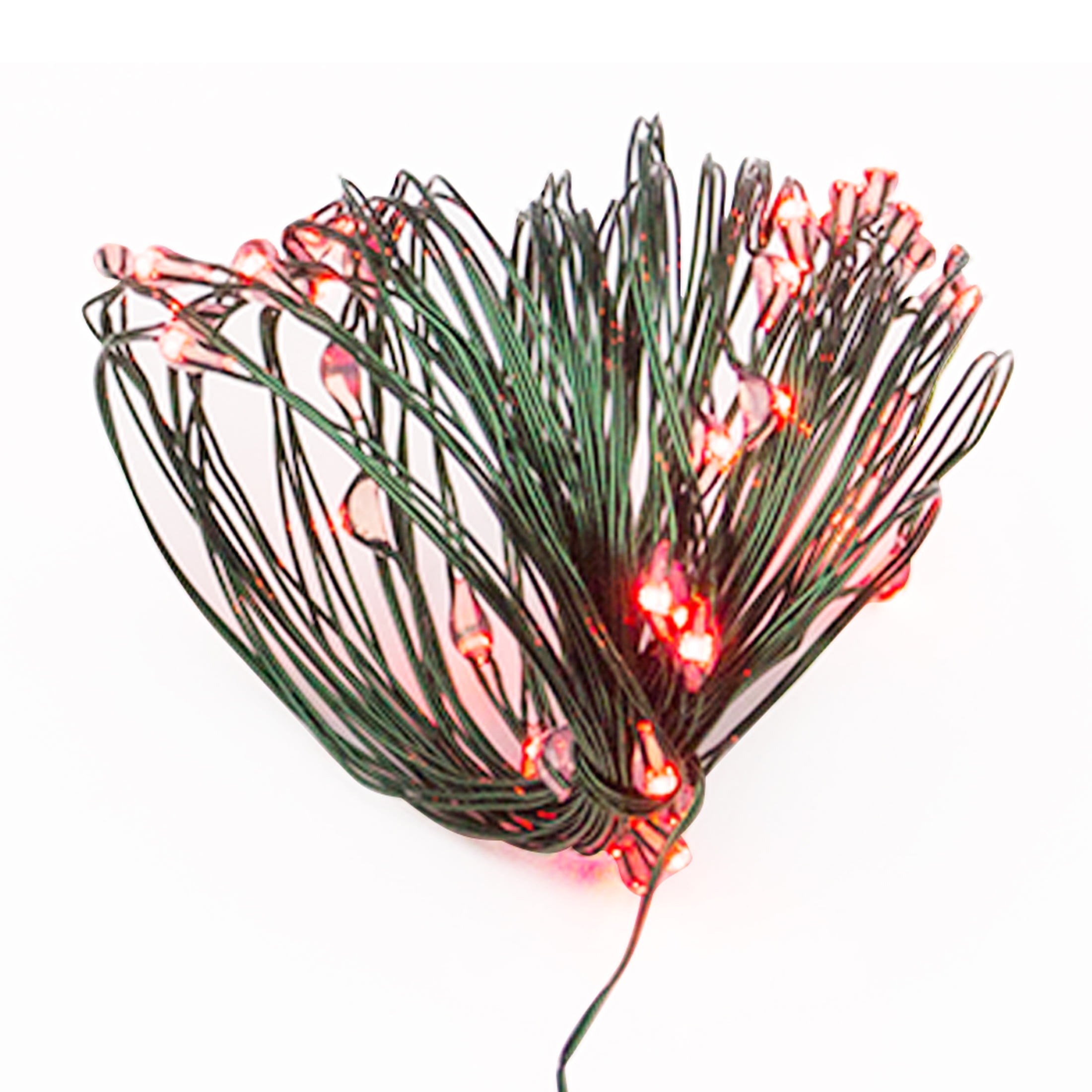 36Count Red LED String Lights with Green Wire, 13 ft, by Holiday Time