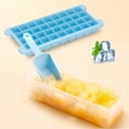 thumbnail image 1 of 36-Cube Ice Tray with Leakproof Lid - BPA-Free Plastic, One-Twist Release Ice Mold for Cocktails, Whiskey, Baby Food & Juice, Large Capacity, Dishwasher Safe, Freezer-Friendly Blue, 1 of 7