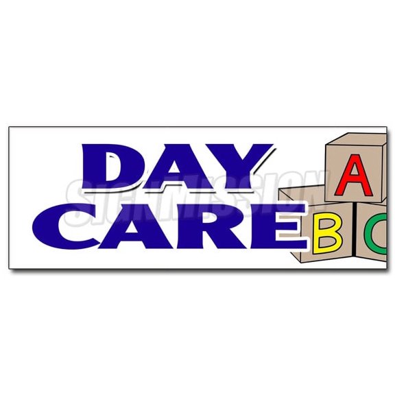 36" DAY CARE DECAL sticker licensed accredited kindergarten shop shopping