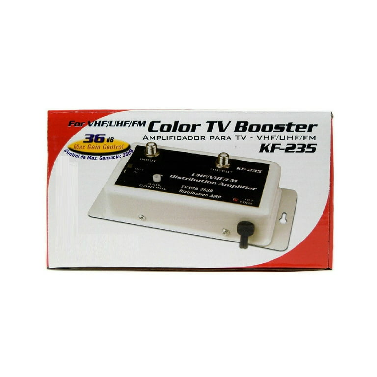  36 DB Cable Antena Color TV Amplificador de señal VHF UHF FM  HDTV : Electrónica