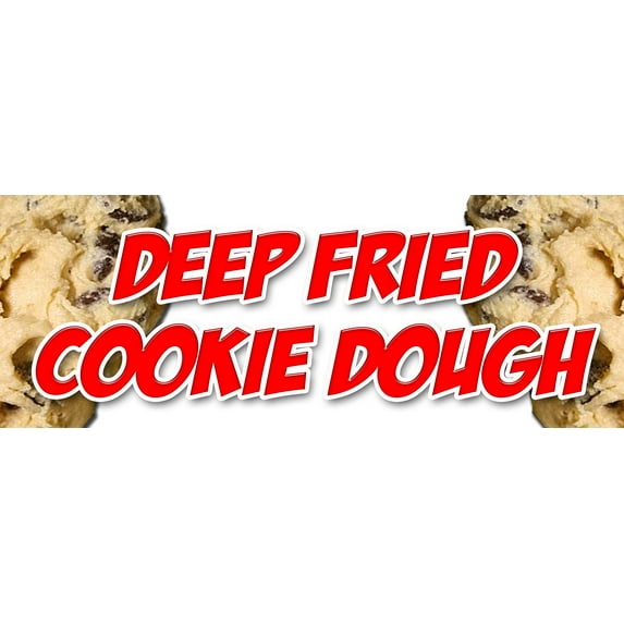 36" DEEP FRIED COOKIE DOUGH DECAL sticker warm fresh homemade fried pie