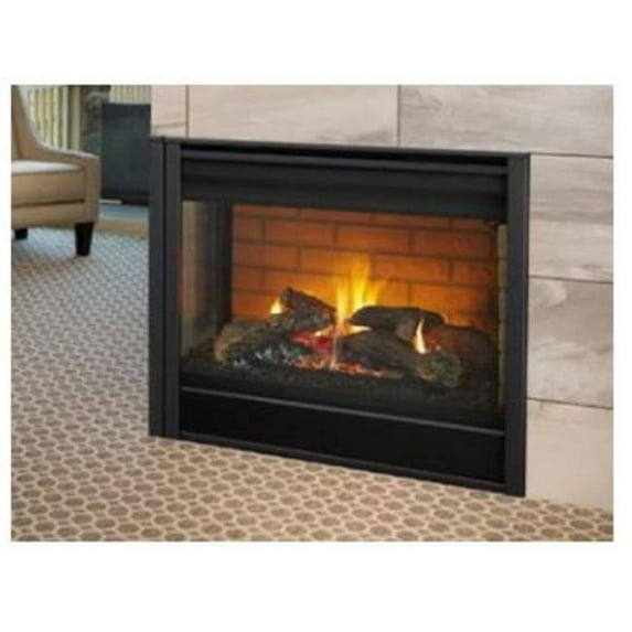 Hearth & Home Technologies 36 in. Majestic Left Corner Direct Vent Multi Sided Gas Fireplace with IntelliFire Touch Ignition - Natural Gas
