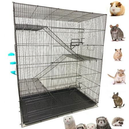 36" EXTRA LARGE 5-Floors Small Animals Critters Rats Mice Hamster Gerbil Mouse Habitats Cage Tight 3/8-Inch Bar Spacing For Guinea Pig Ferret Chinchilla Sugar Glider Hedgehog Squirrel Rodent Degu