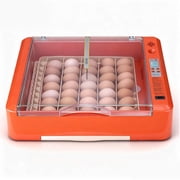 36 Egg Automatic Incubator with LED Candler Water Tray Temperature Humidity Control 360 View Clear Window for Hatching Chicken Duck Goose Quail Eggs