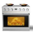 thumbnail image 1 of 36" Electric Range with 5 Heating Elements Convection Oven 6.0 Cu. Ft. Capacity, 6 Functions - Professional Electric Range Oven with Smooth Glass Top, 1 of 7