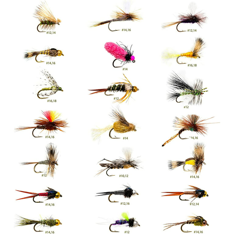 36 Essential Fly Fishing Flies Assortment