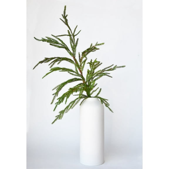 36" Faux Green Cypress Spray Stem