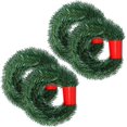 thumbnail image 1 of 36 Feet Christmas Garland, 2 Strands Artificial Pine Garland Soft Greenery Garland for Holiday Wedding Party Decoration, Outdoor/Indoor Use, 1 of 5