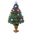 thumbnail image 1 of National Tree Company 3 ft. Fiber Optic Evergreen Tree with Star Decorations, 1 of 3