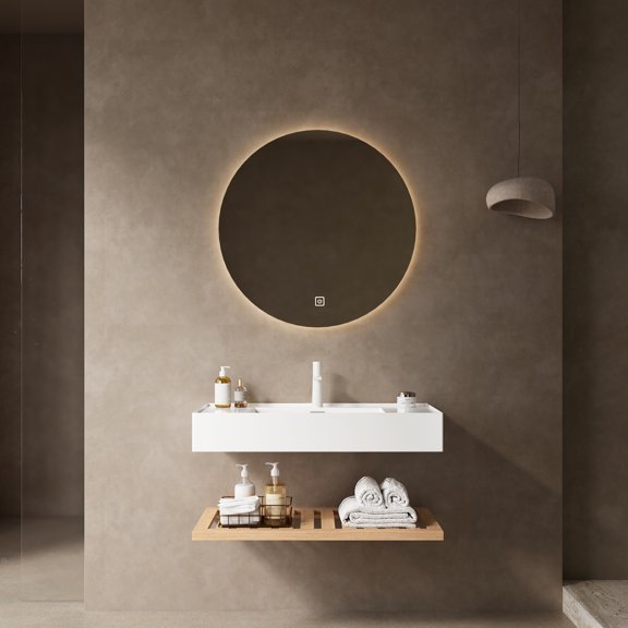 36" Floating Vanity | Premium Basin, Expandable Drainpipe | Bathroom Renovation