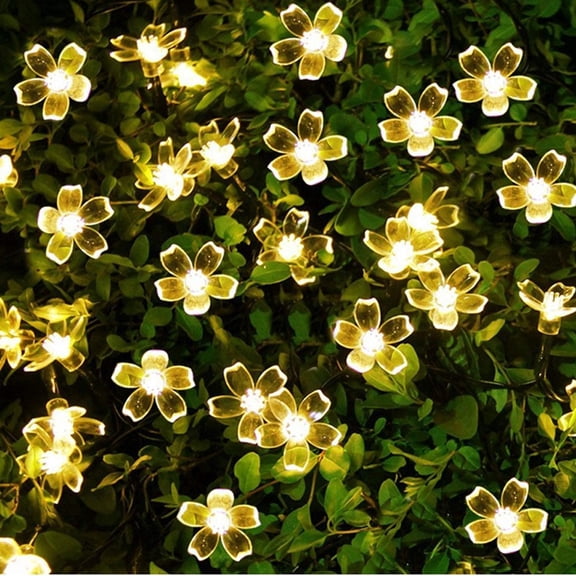 36 Flower LED Curtain String Lights  10 Meter Silicon Flower Fairy Lights for Window, Festival, Diwali, Christmas, Wedding, Party & Home Decoration (Made in India, Warm White)