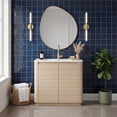 thumbnail image 1 of MORVANO 36" Freestanding Bathroom Vanity with Ceramic Sink, Rounded Corners & Handle-Free Design, 1 of 10