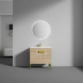 thumbnail image 1 of 36" Freestanding Bathroom Vanity with Sink - Brush Gold Hardware - Maple, 1 of 9
