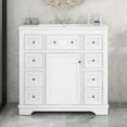 thumbnail image 1 of 36" Freestanding White Bathroom Vanity with Ceramic Sink, 1 of 12