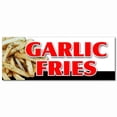 thumbnail image 1 of 36" GARLIC FRIES DECAL sticker french spice garlic ketchup seasoned chili cheese, 1 of 1