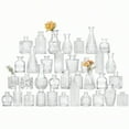 thumbnail image 1 of 36 Glass Bud Vase Set Small Vases For Flowers Clear Bud Vases For Centerpieces Flower Vases In Bulk For Rustic Wedding Decorations Vintage Look Home Table Decor, 1 of 8