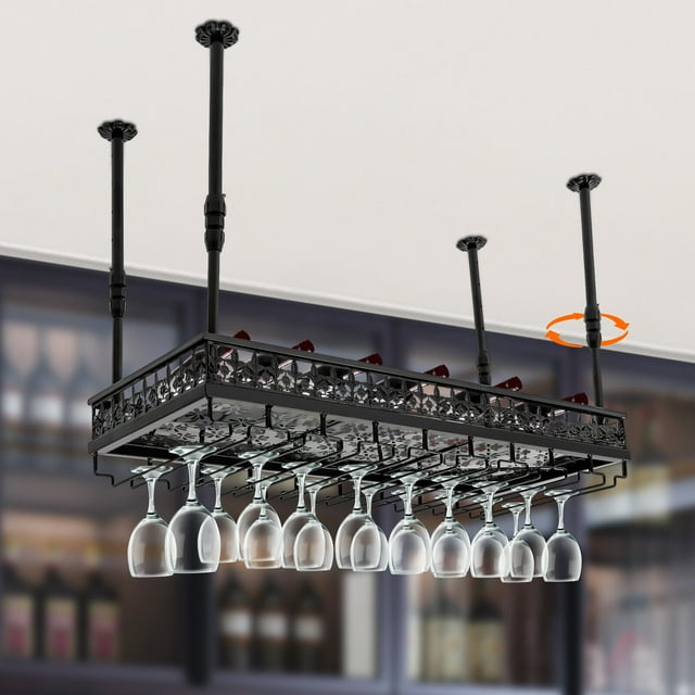 Bar Glass Rack Ceiling Mount