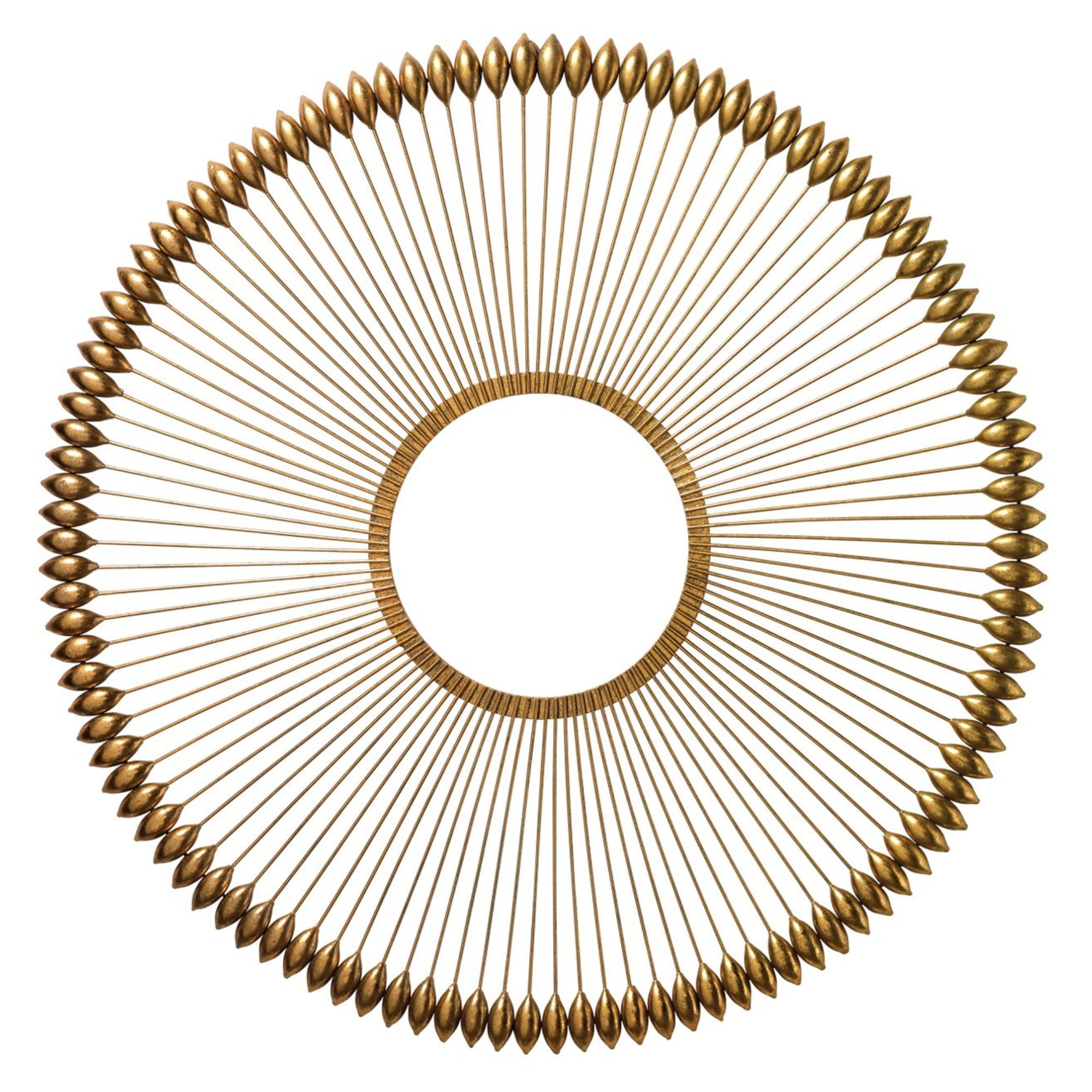 Large Gold Foil Iron Abstract Wall Decor