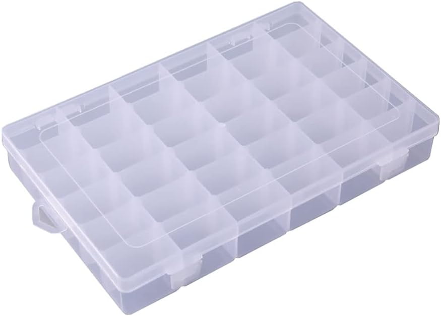 36 Grids Clear Plastic Organizer Box Jewelry Storage Container