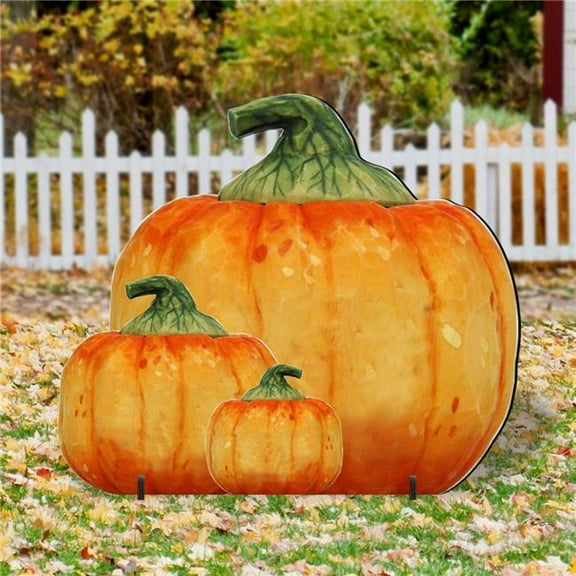 36' Harvest Pumpkin Halloween Large Outdoor Decor by G. DeBrekht Thanksgiving Halloween Decor