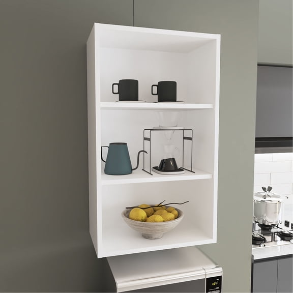 36" Tall 3-Tier Cube Shelf for Bathroom Garage with Clean Lines Design