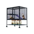 thumbnail image 1 of 36'' High Multi-Level Metal Small Animal Cage – 4-Tier Habitat with Removable Ramp, Tray, Hammock – Spacious & Lockable, Easy Clean, Portable for Ferrets, Chinchillas, Guinea Pigs, Rabbits, 1 of 8