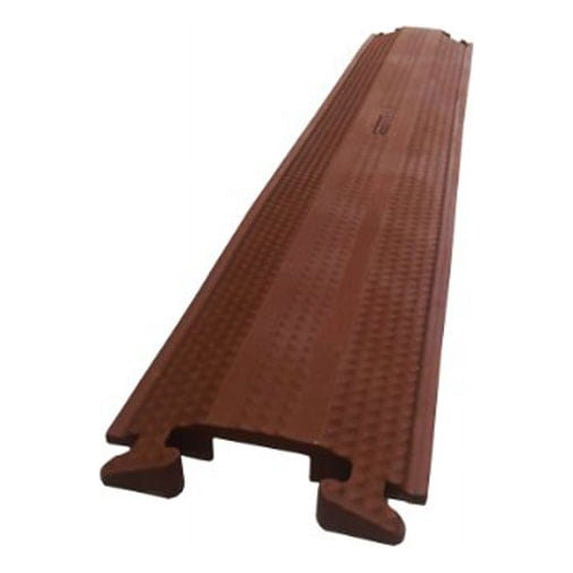 36" Home 'n' Office Low Profile Drop Over Cable Rubber Cord Protector - Brown