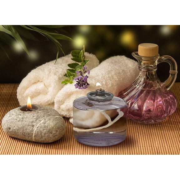 36 Hour Liquid Candles - 36 Pack Clear Transparent Unscented Oil Burning Candles for Emergency, Restaurant Tables & More