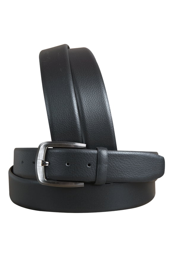 36 In Black Leather Dress Belt 100% Pure Italian Cow Genuine Formal