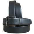 thumbnail image 1 of 36 In Black Texture Leather Dress Belt Pure Italian Cow Genuine Formal, 1 of 4
