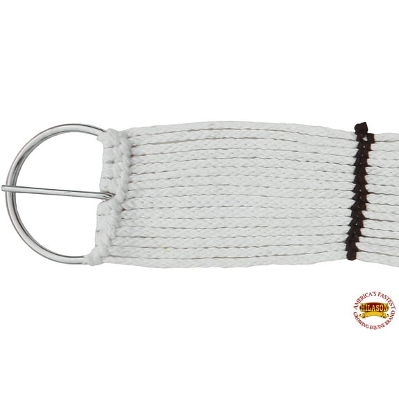 36 In Hilason Horse Tack White Rayon Cinch