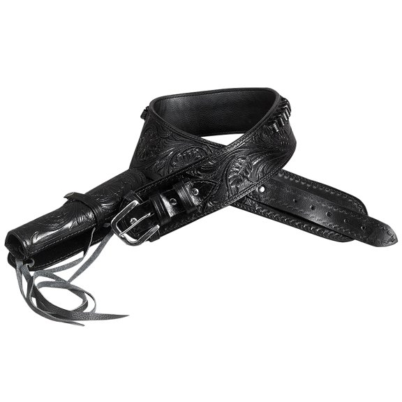 36 In Hilason Western Right Hand Gun Holster Rig 44/45 Cal Leather Cowboy