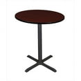 thumbnail image 1 of 36 In. Round Cain Cafe High Table - Mahogany, 1 of 1