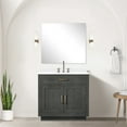 thumbnail image 1 of 36 In. W X 22 D Black Oak Vanity With Quartz Top, Faucet & 34 Mirror - Streamlined Setup Bath D, Countertop, Convenient, 1 of 6