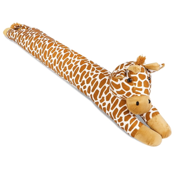 36 Inch 3LB Heavy Duty Under Door Draft Stopper, Decorative Soundproof Door Draft Blocker, Energy Saving Draft Guard, Giraffe Yellow