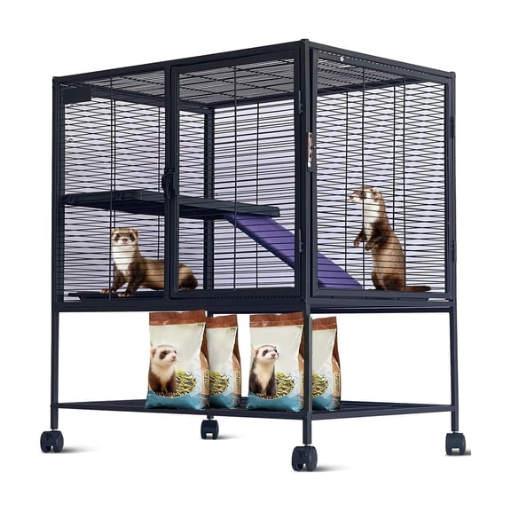 36 Inch 4-Tier Deluxe Ferret Small Animal Cage