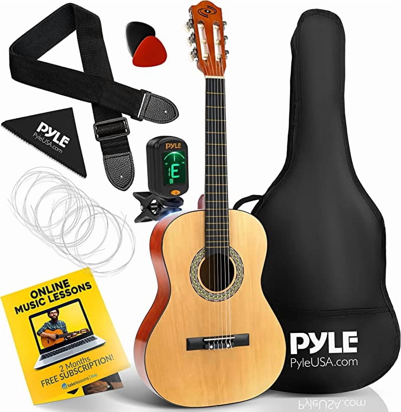 36'' -Inch 6-String Classical Guitar - Guitar with Digital Tuner & Accessory Kit, (Nature Color)