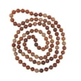 thumbnail image 1 of 36 Inch 7.50 8MM Polished Genuine Pink Aventurine Stone Endless Infinity Long or Opera Length Beaded Chakra Mala Strand Necklace., 1 of 4