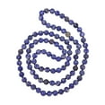 thumbnail image 1 of 36 Inch 8MM Matte Finish Semi-precious Genuine Sodalite Long Endless Infinity Beaded Strand Necklace., 1 of 2