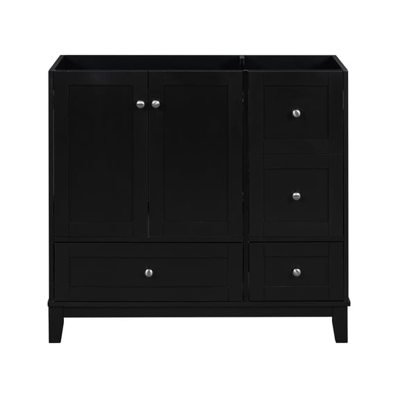 36 Inch Bathroom Vanity with USB Charging - Premium Construction, Ample Storage, Assembly Required
