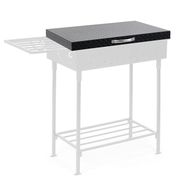 36 Inch Blackstone Griddle Hard Cover Aluminum Flat Top Grill Lid with Suitcase Handle Lightweight, Weatherproof, Diamond Cut BBQ Replacement Cover for Blackstone & Members Mark Griddles