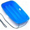 thumbnail image 1 of 36 Inch Blue Snow Sled for Kids & Adults, High-Speed Downhill Toboggan with Pull Rope & Handles, for Winter Sports, 1 of 8
