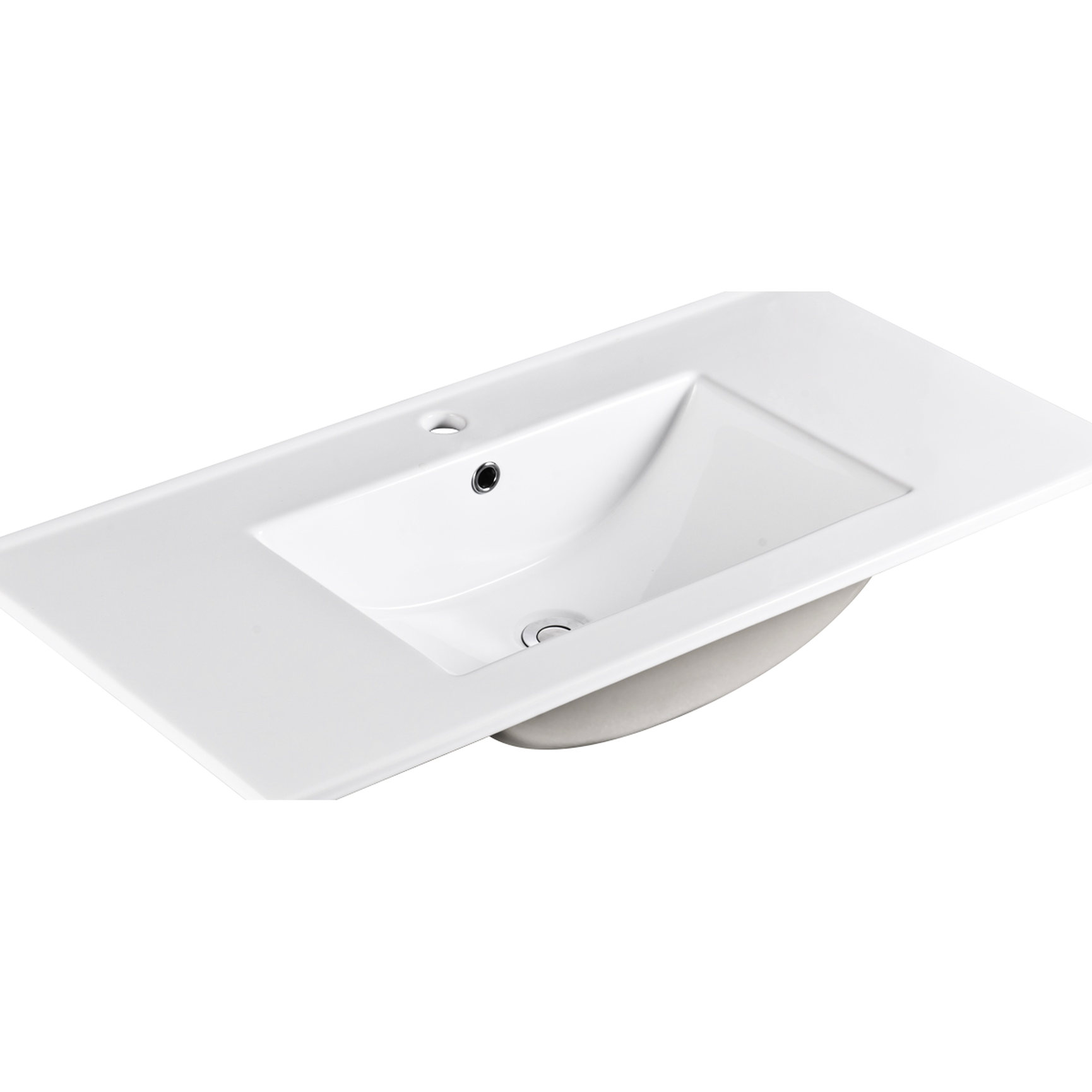 36 Inch Ceramic Sink with Single Faucet Hole, Water - Resistant ...
