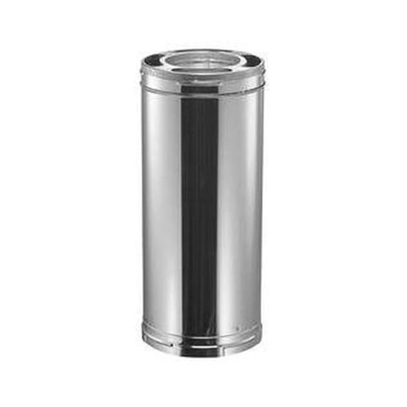 36-Inch Chimney Vent Pipe Section - Black - 36 in - Durable Construction