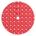 thumbnail image 1 of 36 Inch Christmas Tree Skirt – Velvet Plush Tree Mat, Soft Thickened Polyester with Red Ties, Single-Sided Printing, Available in 30in/36in/48in, Perfect for Holiday Xmas Tree Decoration, 1 of 7