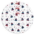 thumbnail image 1 of 36 Inch Christmas Tree Skirt – Velvet Plush Tree Mat, Soft Thickened Polyester with Red Ties, Single-Sided Printing, Available in 30in/36in/48in, Perfect for Holiday Xmas Tree Decoration, 1 of 7