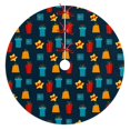 thumbnail image 1 of 36 Inch Christmas Tree Skirt – Velvet Plush Tree Mat, Soft Thickened Polyester with Red Ties, Single-Sided Printing, Available in 30in/36in/48in, Perfect for Holiday Xmas Tree Decoration, 1 of 7